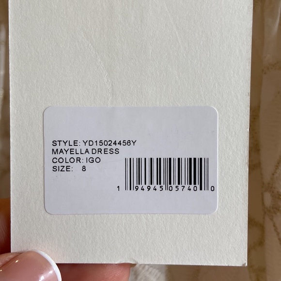 Likely Mayella dress in cream and gold size 8 NWT - Picture 4 of 8